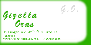 gizella oras business card